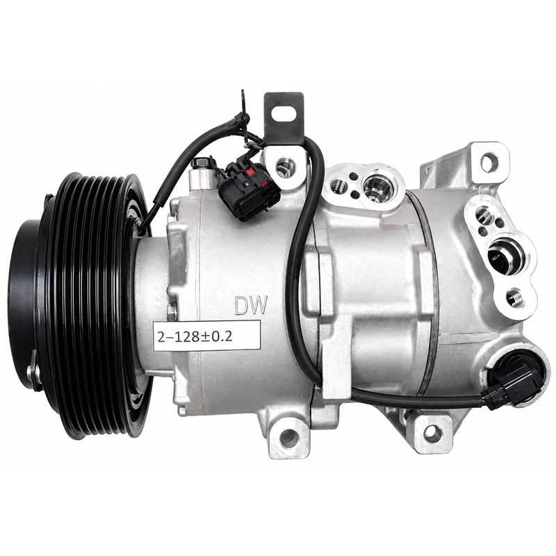 97701-H6100 97701-4X000 Electronic AC Compressor for Kia Rio K2 6PK 123mm 97701-H6100 97701-4X000 Electronic AC Compressor for Kia Rio K2 6PK 123mm